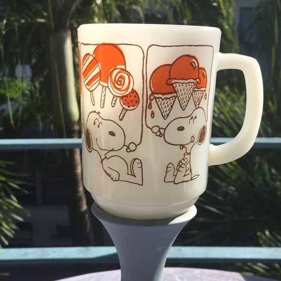 Peanuts Other - 1958 EXTREMELY RARE ! VINTAGE SNOOPY ICE CREAM MUG